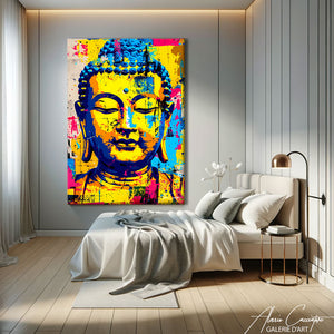 tableau bouddha pop art