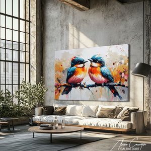 Tableau Romantique Oiseau