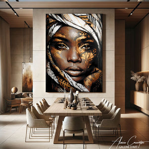 Tableau Africain Salon