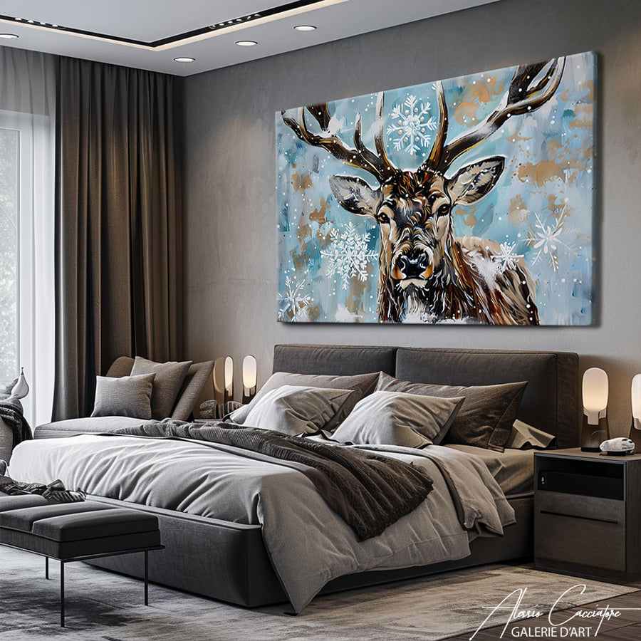 Tableau Cerf Scandinave – mise en situation