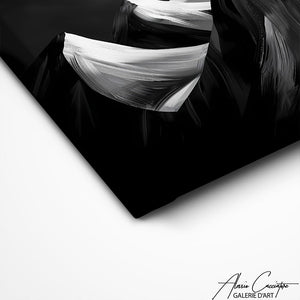 TABLEAU MONTAGNE NOIR ET BLANC Alessio Cacciatore