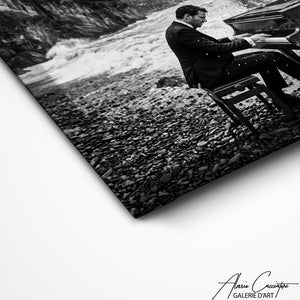 TABLEAU MUSIQUE NOIR ET BLANC Alessio Cacciatore