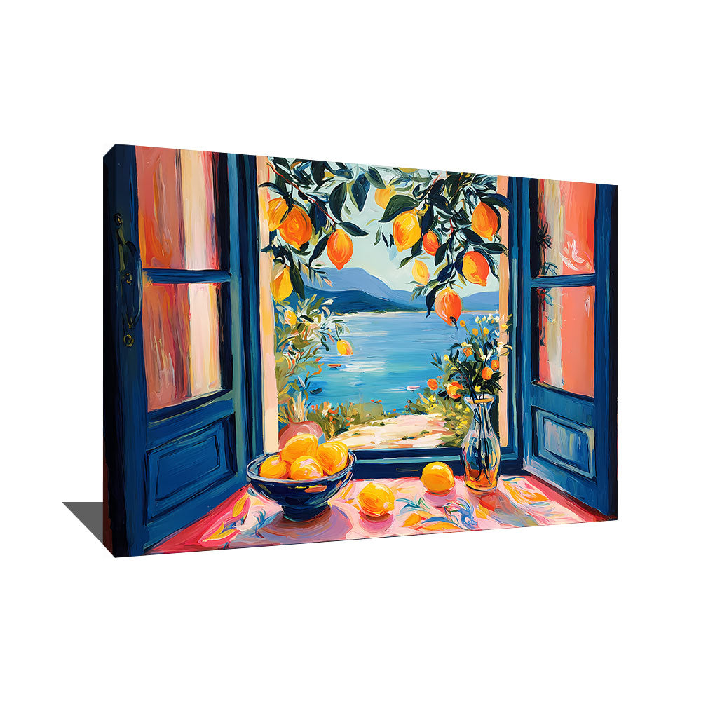 TABLEAU FENÊTRE OUVERTE CITRON