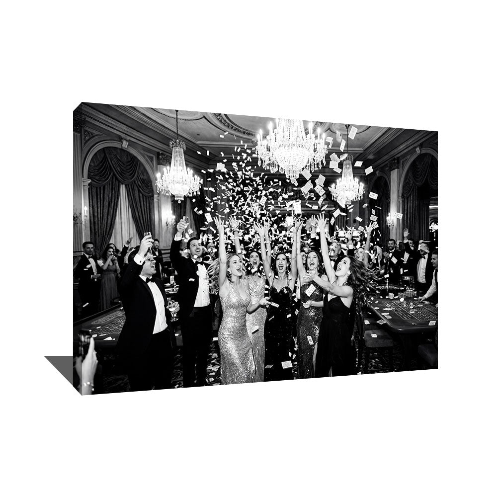 TABLEAU NOIR ET BLANC CASINO