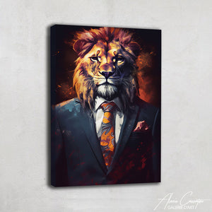 TABLEAU LION COSTUME