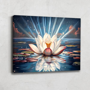 Tableau Lotus Bleu