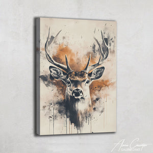 Tableau Tête De Cerf