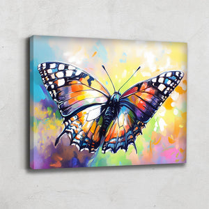 Tableau Coloré Papillon