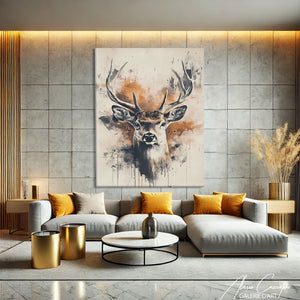 Tableau Tête De Cerf