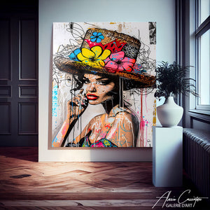 tableau femme street art