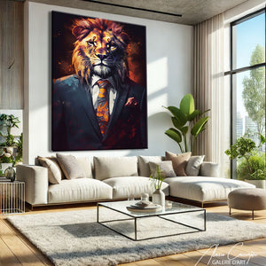 TABLEAU LION MODERNE