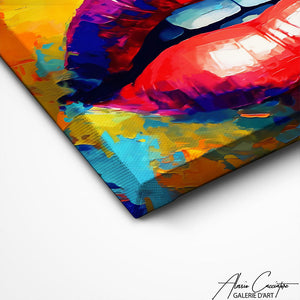 TABLEAU POP ART BOUCHE Alessio Cacciatore