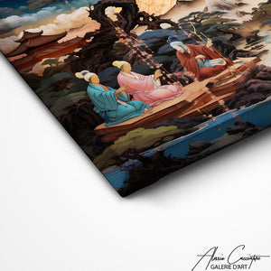 TABLEAU JARDIN JAPONAIS Alessio Cacciatore