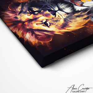 TABLEAU LION COSTUME Alessio Cacciatore