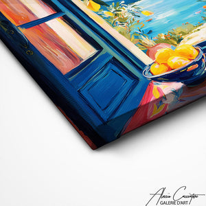 TABLEAU FENÊTRE OUVERTE CITRON Alessio Cacciatore