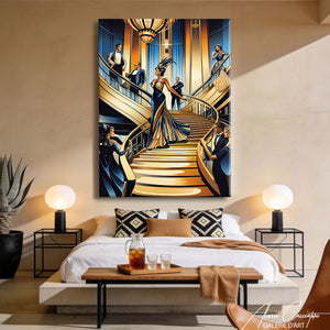 TABLEAU ART DECO VINTAGE Alessio Cacciatore