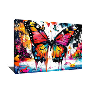 Tableau Papillon Pop Art