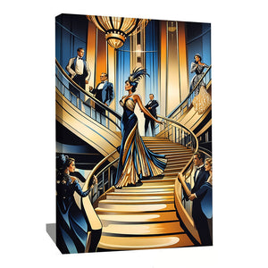 TABLEAU ART DECO VINTAGE Alessio Cacciatore