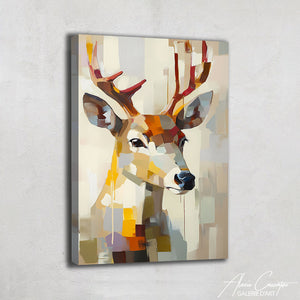 Tableau Peinture Cerf