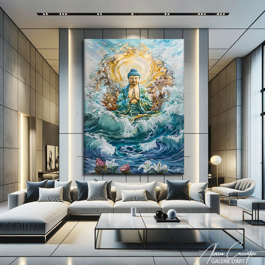 Tableau Bouddha Design – mise en situation