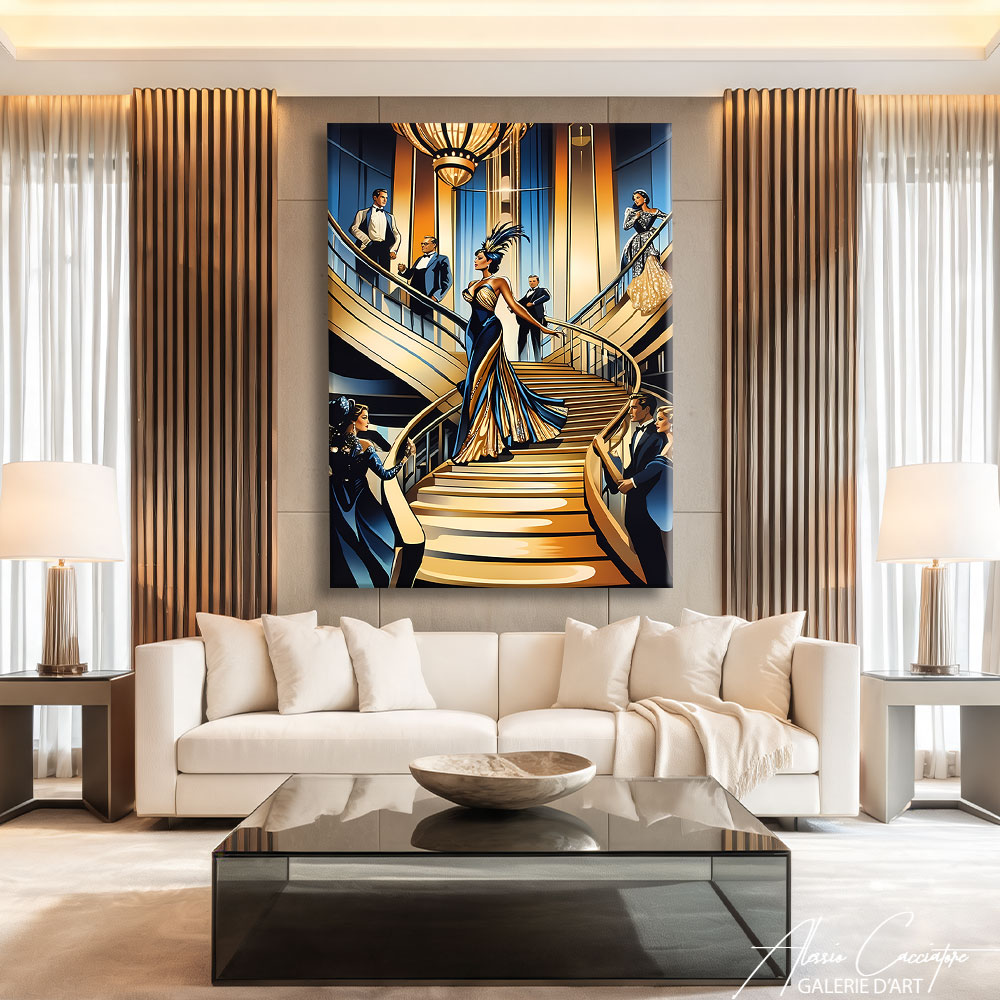 TABLEAU ART DECO VINTAGE