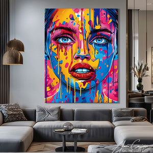 tableau femme pop art