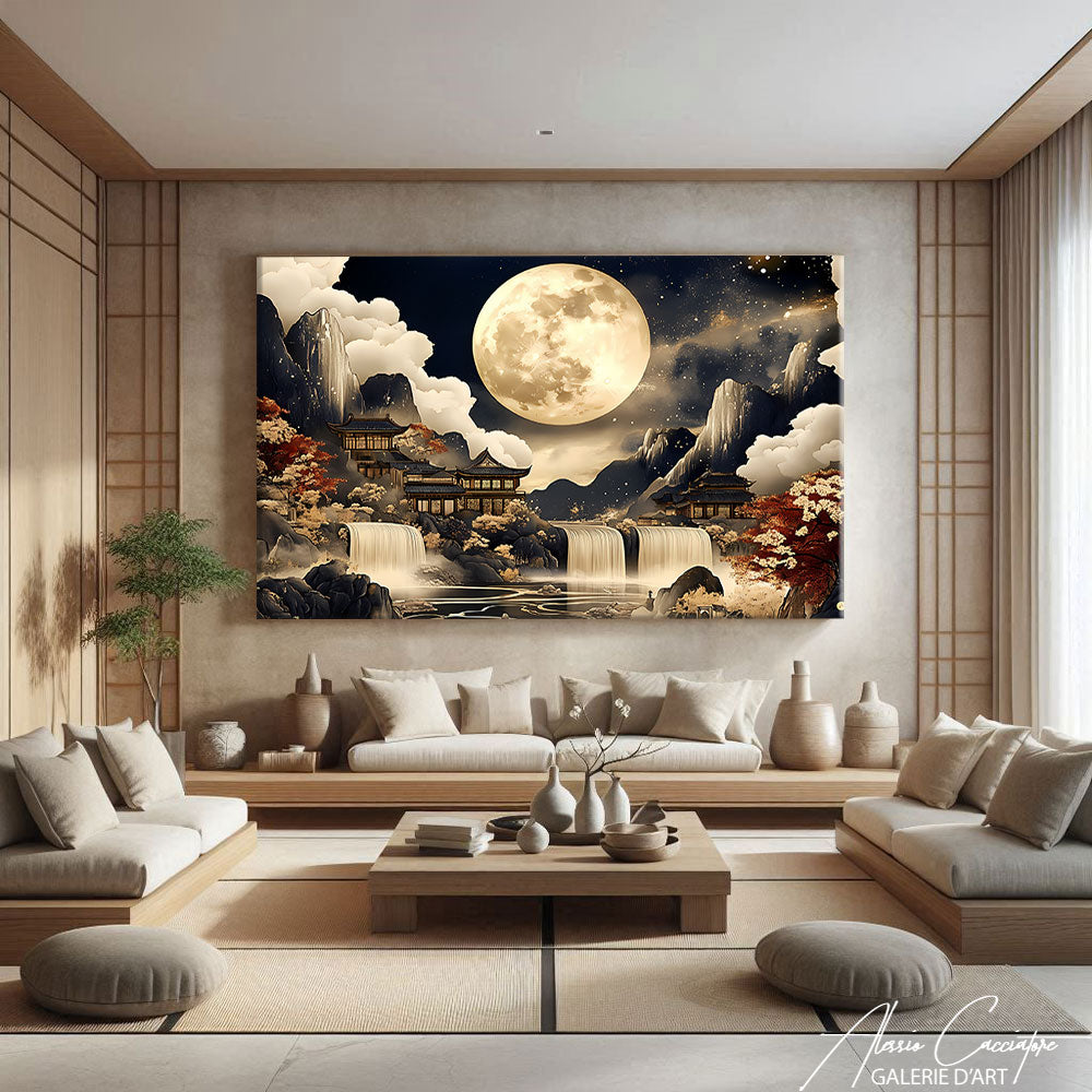 TABLEAU PAYSAGE LUNE