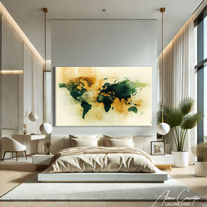 Carte du monde impression