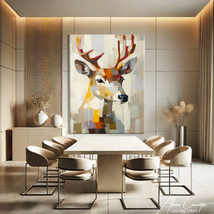 Cadre tête de cerf