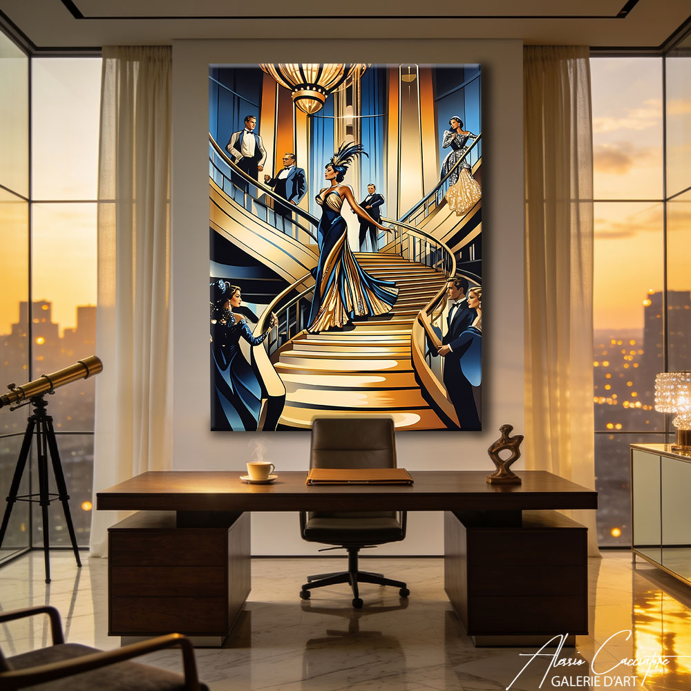 TABLEAU ART DECO VINTAGE