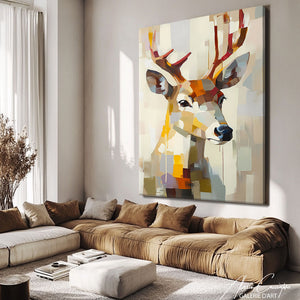 Tête de cerf peinture