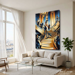 TABLEAU ART DECO VINTAGE Alessio Cacciatore