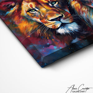 TABLEAU LION ET LIONNE Alessio Cacciatore