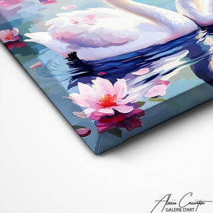TABLEAU ROMANTIQUE OISEAU Alessio Cacciatore