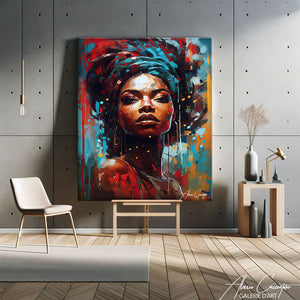 tableau femme africaine