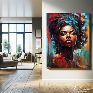 TABLEAU FEMME AFRICAINE ART Alessio Cacciatore