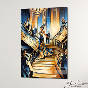 TABLEAU ART DECO VINTAGE Alessio Cacciatore