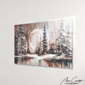 TABLEAU FORET HIVER AlessioCacciatore