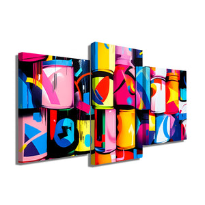 TABLEAU TRIPTYQUE COLORÉ