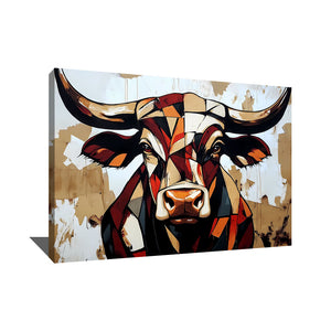 Peinture Abstraite Taureau