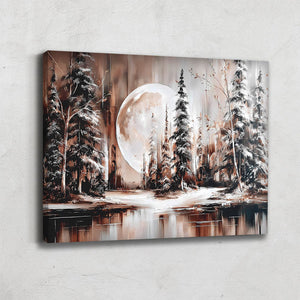 TABLEAU FORET HIVER AlessioCacciatore