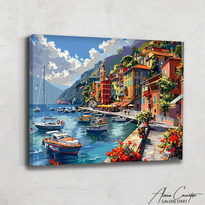 Tableau Bord de Mer Abstrait