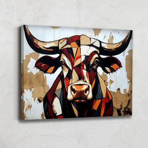 Peinture Abstraite Taureau