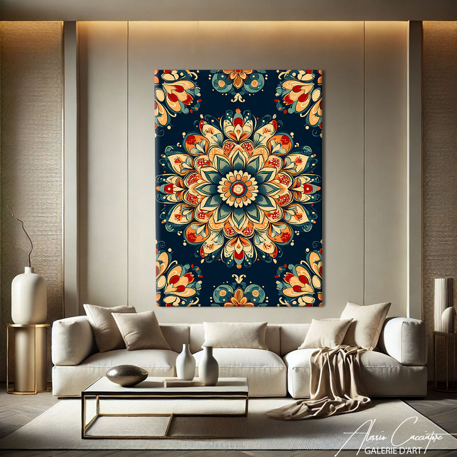 Tableau Mandala Cercle – mise en situation