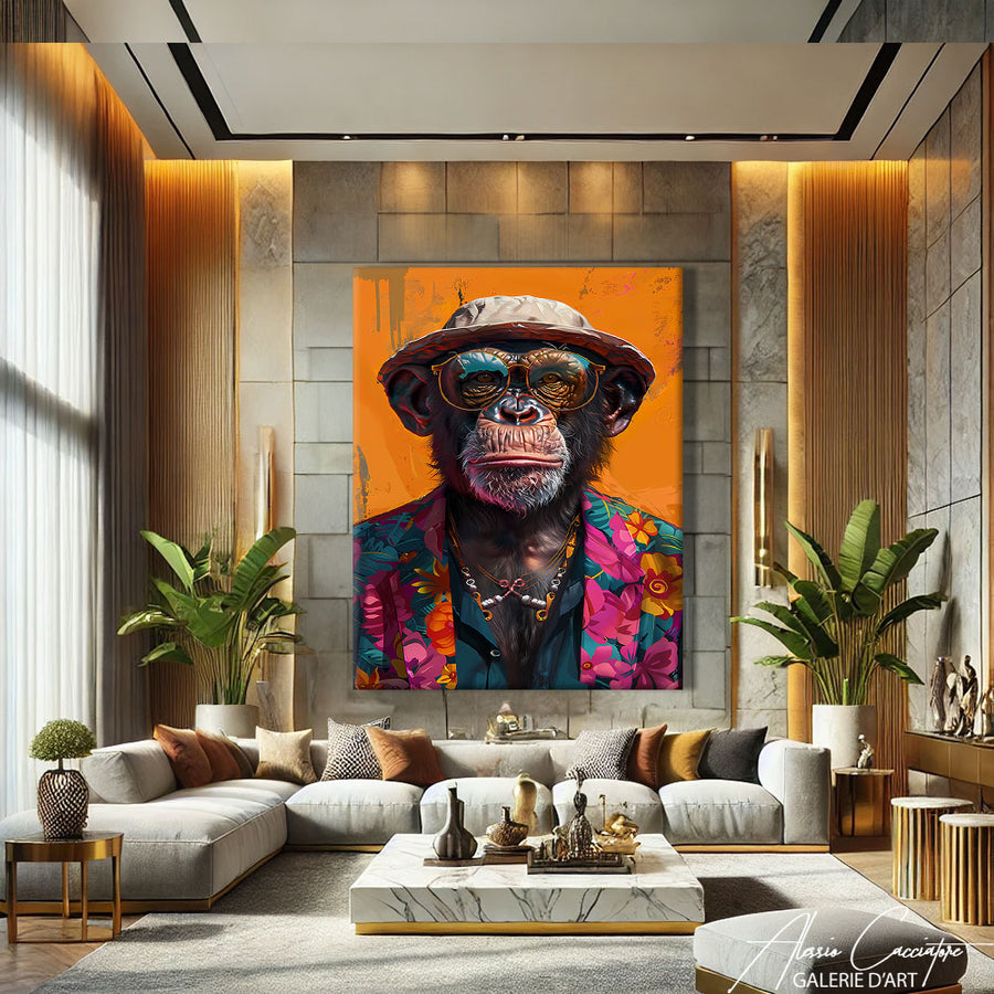 Tableau avec Singe
– mise en situation