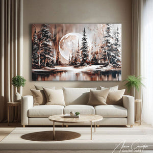 TABLEAU FORET HIVER AlessioCacciatore