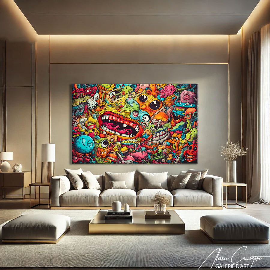Déco Tableau Graffiti – mise en situation