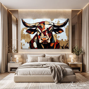 Tableau Abstraite Taureau