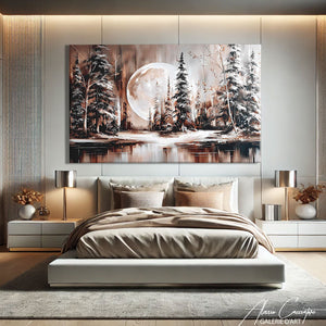 TABLEAU FORET HIVER AlessioCacciatore