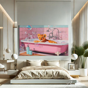 Tableau salle de bain drole